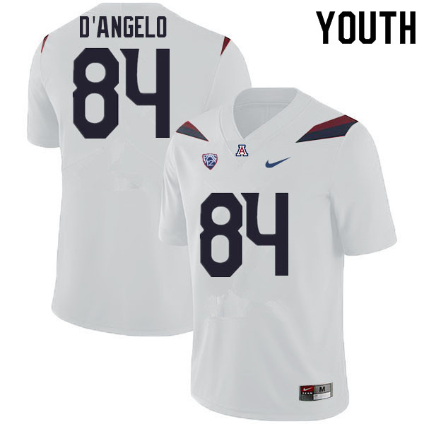 Youth #84 Tristen D'Angelo Arizona Wildcats College Football Jerseys Sale-White - Click Image to Close